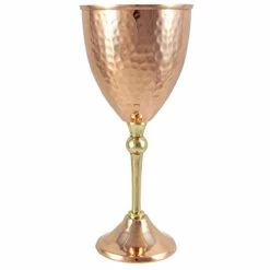 Best Sale 🔔 Alchemade 100% Pure 🔨 Hammered Copper Wine Glass - 12 Oz Glass For Red Wine, White Wine, Champagne Prosecco, Mimosas Or Sangria Or Your Favorite Drink - Perfect For Everyday Use And Special Occasions 16 Oz 🔨 Hammered Goblet 🔔