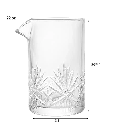 Best reviews of 😉 Jucoan 2 Pack 22 Oz Crystal Cocktail Mixing Glass, Professional Seamless Thick Weighted Bottom Stirring Glass, Cocktail Mixing Pitcher For Bartender Bar 🤩 5 Best reviews of 😉 Jucoan 2 Pack 22 Oz Crystal Cocktail Mixing Glass, Professional Seamless Thick Weighted Bottom Stirring Glass, Cocktail Mixing Pitcher For Bartender Bar 🤩 - Image 3