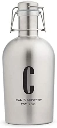 Promo π Weddingstar Custom Stainless Steel Flip-Top Beer Growler, Silver - Non Customizabl π₯ 11 Promo π Weddingstar Custom Stainless Steel Flip-Top Beer Growler, Silver - Non Customizabl π₯ - Image 9
