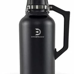 Buy 🔔 DrinkTanks Craft Growler, Passivated Stainless Steel Growlers For Beer, Leakproof And Vacuum Insulated Beverage Tumbler, Easy-to-Use Soda, Wine, Or Coffee Tumbler With Handle, Cove, 64 Oz 😀 -Goblets & Chalices Sales Store 31G0HBPJSxL. AC
