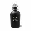 Best Sale 🎉 A Gift Personalized Personalized Beer Growler (Black Matte, Stamped Design), 64 Oz Stainless Steel Single Wall Bottle Ideal For Camping, Travel - Unique Wedding Groomsm 🔥 -Goblets & Chalices Sales Store 31HoTGEYBNL