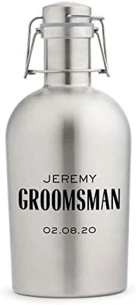 Promo π Weddingstar Custom Stainless Steel Flip-Top Beer Growler, Silver - Non Customizabl π₯ 10 Promo π Weddingstar Custom Stainless Steel Flip-Top Beer Growler, Silver - Non Customizabl π₯ - Image 8