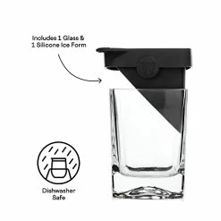 Buy 👍 Corkcicle Premium 9 Oz Double Old Fashioned Whiskey Glass With Silicone Ice Mold, Perfect For Chilling Whiskey, Bourbon, Tequila, And Scotch 🥰