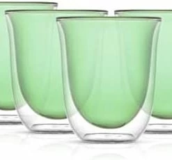 Deals 🛒 JoyJolt Levitea Double Walled Glasses Thermo Tumber, Barware, Drinkware, Glassware Set Of 2 Double Wall Glass 8.4 Ounces Clear ⭐ -Goblets & Chalices Sales Store 31NKqOYgZhL. AC