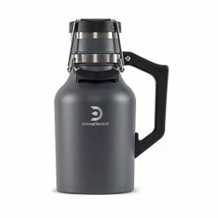 Top 10 π₯° DrinkTanks Craft Growler, Passivated Stainless Steel Growlers For Beer, Leakproof And Vacuum Insulated Beverage Tumbler, Easy-to-Use Soda, Wine, Or Coffee Tumbler With Handle, 32 Oz. Slate Powder π§₯ Coat βοΈ