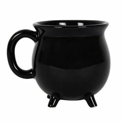 Outlet π Summit Collection 12 Fl Oz Witch's Brew Cauldron Mug Ceramic Drinkware π§ Halloween Decor Tabletop Decoration (Black Plain) β¨