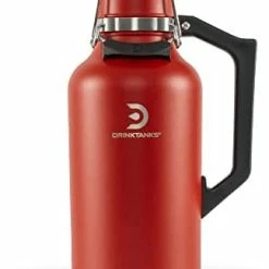 Buy 🔔 DrinkTanks Craft Growler, Passivated Stainless Steel Growlers For Beer, Leakproof And Vacuum Insulated Beverage Tumbler, Easy-to-Use Soda, Wine, Or Coffee Tumbler With Handle, Cove, 64 Oz 😀 -Goblets & Chalices Sales Store 31UsSYuj9IL. AC