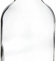 Brand new 🎁 Kombucha Brooklyn 13-DXKS-HM6G Growler, Clear Glass Half-Gallon (64oz) With Lid 💯