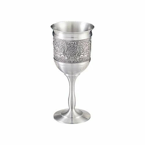 Cheapest π Rite Lite Jerusalem Kiddush Cup With Stem, 6", Silver, For Shabbat- Judaica Shabbos And Holiday Gift - 100% Genuine Pewter π 3 Cheapest π Rite Lite Jerusalem Kiddush Cup With Stem, 6", Silver, For Shabbat- Judaica Shabbos And Holiday Gift - 100% Genuine Pewter π