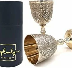 Budget 🎉 REPLICARTZ Chalice Brass Wine Goblet Vintage Handmade King's Royal Fantasy Embossed Wine Glasses Cup Wedding & Gothic 7 Oz 6-inch With Classic Packing (1) ⭐ -Goblets & Chalices Sales Store 31dj60AH8KL. AC
