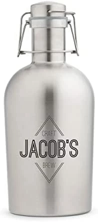 Promo π Weddingstar Custom Stainless Steel Flip-Top Beer Growler, Silver - Non Customizabl π₯ 8 Promo π Weddingstar Custom Stainless Steel Flip-Top Beer Growler, Silver - Non Customizabl π₯ - Image 6