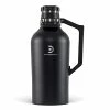Outlet 🎉 DrinkTanks Craft Growler, Passivated Stainless Steel Growlers For Beer, Leakproof And Vacuum Insulated Beverage Tumbler, Easy-to-Use Soda, Wine, Or Coffee Tumbler With Handle, 128 Oz Obsidian Powder 🧥 Coat 🥰 -Goblets & Chalices Sales Store 31kpFd3FdIL