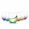 Cheap 🛒 JoyJolt HUE Stemless Wine Glass Set. Large 15 Oz Stemless Wine Glasses Set Of 6. Short Wine Tumblers For White Wine Glasses, Red Wine Glasses, Water Glasses, No Stem Margarita Glasses, Colored Tumbler 🎁 -Goblets & Chalices Sales Store 31oWJ28mGTL