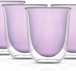 Deals 🛒 JoyJolt Levitea Double Walled Glasses Thermo Tumber, Barware, Drinkware, Glassware Set Of 2 Double Wall Glass 8.4 Ounces Clear ⭐ -Goblets & Chalices Sales Store 31wgRiAXOJL. AC