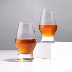 Coupon 😀 Viski Footed Crystal Scotch Glasses Set Of 2 - Premium Crystal Clear Glass, Classic Whiskey Glasses, Scotch Glass Gift Set - 8 Oz 👍 -Goblets & Chalices Sales Store 31wlvUChuVL