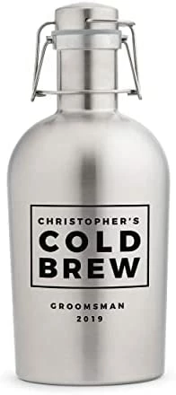 Promo π Weddingstar Custom Stainless Steel Flip-Top Beer Growler, Silver - Non Customizabl π₯ 6 Promo π Weddingstar Custom Stainless Steel Flip-Top Beer Growler, Silver - Non Customizabl π₯ - Image 4