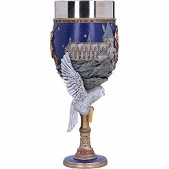 Budget 🎉 Nemesis Now Harry Potter Hogwarts School Of Witchcraft And Wizardry Collectible Goblet, 1 Count (Pack Of 1), Blu ❤️ -Goblets & Chalices Sales Store 410f0aAL7HS