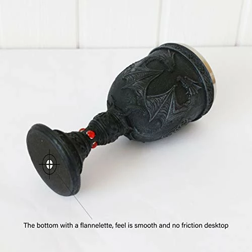 Outlet ✔️ Alikiki Medieval Dark Night Dragon Goblet - Dungeons & Dragons Game Gift Ideas Of Thrones Merchandise - 7oz Stainless Steel Drinking Cup - Gothic GOT Dragon D&D Chalice Party decorations Collectible 🌟 5 Outlet ✔️ Alikiki Medieval Dark Night Dragon Goblet - Dungeons & Dragons Game Gift Ideas Of Thrones Merchandise - 7oz Stainless Steel Drinking Cup - Gothic GOT Dragon D&D Chalice Party decorations Collectible 🌟 - Image 3