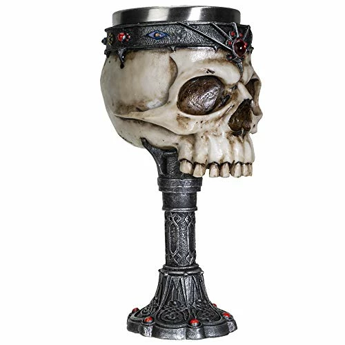 Top 10 β¨ SUMMIT COLLECTION Crowned Gothic Ossuary Skull Wine Goblet Removable Stainless Steel Insert Stemware Sacrificial Ceremonial Skull Wine Chalice Goblet 7 Fl Oz Drinkware π¦ Halloween Decor π 4 Top 10 β¨ SUMMIT COLLECTION Crowned Gothic Ossuary Skull Wine Goblet Removable Stainless Steel Insert Stemware Sacrificial Ceremonial Skull Wine Chalice Goblet 7 Fl Oz Drinkware π¦ Halloween Decor π - Image 2