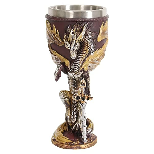 Outlet π― OTARTU Medieval Flame Dragon Chalice Goblet,Dungeons & Dragons Game Gift 7 Oz β 3 Outlet π― OTARTU Medieval Flame Dragon Chalice Goblet,Dungeons & Dragons Game Gift 7 Oz β
