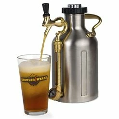 Cheap 🔔 GrowlerWerks UKeg Carbonated Growler-Great Gift For Beer Lovers, 64 Oz, Stainless St 👍 -Goblets & Chalices Sales Store 414ABkaOc1L