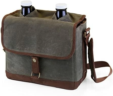 Outlet π LEGACY - A Picnic Time Brand Double Growler Insulated Tote, Khaki Green/Brow π 10 Outlet π LEGACY - A Picnic Time Brand Double Growler Insulated Tote, Khaki Green/Brow π - Image 8