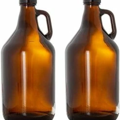 Flash Sale π₯° Barcaloo Glass Growlers For Beer, 2 Pack With Funnel - 64 Oz Growler Set With Lids - Great For Home Brewing, Kombucha & More π 18 Flash Sale π₯° Barcaloo Glass Growlers For Beer, 2 Pack With Funnel - 64 Oz Growler Set With Lids - Great For Home Brewing, Kombucha & More π -Goblets & Chalices Sales Store 414c7KOvJoL. AC