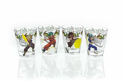 Cheapest βοΈ Dragon Ball Super Official Character Shot Glasses | Features Goku, Trunks, Vegeta, & Goku Black | 2-Ounce Glasses | Set Of 4 π 4 Cheapest βοΈ Dragon Ball Super Official Character Shot Glasses | Features Goku, Trunks, Vegeta, & Goku Black | 2-Ounce Glasses | Set Of 4 π - Image 2