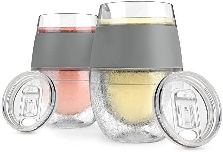 Wholesale π Host Cooling Wine Freeze Cup With Lid, Set Of 2 Plastic Double Wall Insulated Wine Tumbler Freezable Drink Vacuum Cup With Freezing Gel, Wine Glasses For Red And White Wine, Gift Essentials, Gray With Lids - Min π 11 Wholesale π Host Cooling Wine Freeze Cup With Lid, Set Of 2 Plastic Double Wall Insulated Wine Tumbler Freezable Drink Vacuum Cup With Freezing Gel, Wine Glasses For Red And White Wine, Gift Essentials, Gray With Lids - Min π - Image 10