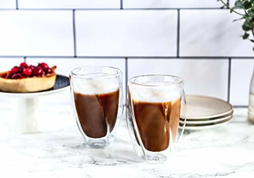 Outlet π₯° JoyJolt Lacey Double Wall Glasses Set Of 2 Thermo Insulated Tumblers 10-Ounces π 5 Outlet π₯° JoyJolt Lacey Double Wall Glasses Set Of 2 Thermo Insulated Tumblers 10-Ounces π - Image 3