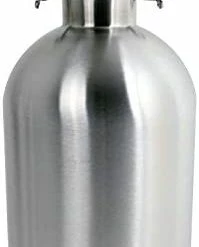 Coupon 🎉 Thirsty Rhino Remba, 64 Oz Stainless Steel Beer Growler Jug, Brushed Silver (Set Of 1) 😍 -Goblets & Chalices Sales Store 417KDDdsveL. AC 4