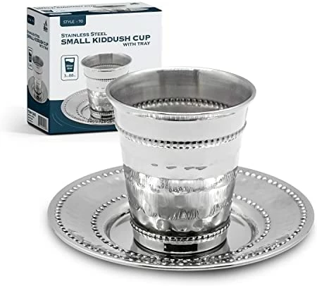 Cheap π₯ Ner Mitzvah Kiddush Cup And Tray - Premium Quality Stainless Steel Wine Cup - For Shabbat And Havdalah - Judaica Shabbos And Holiday Gift Modern Design With Tray β€οΈ 6 Cheap π₯ Ner Mitzvah Kiddush Cup And Tray - Premium Quality Stainless Steel Wine Cup - For Shabbat And Havdalah - Judaica Shabbos And Holiday Gift Modern Design With Tray β€οΈ - Image 4