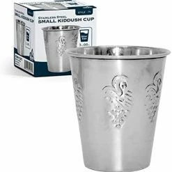 Cheap π₯ Ner Mitzvah Kiddush Cup And Tray - Premium Quality Stainless Steel Wine Cup - For Shabbat And Havdalah - Judaica Shabbos And Holiday Gift Modern Design With Tray β€οΈ 8 Cheap π₯ Ner Mitzvah Kiddush Cup And Tray - Premium Quality Stainless Steel Wine Cup - For Shabbat And Havdalah - Judaica Shabbos And Holiday Gift Modern Design With Tray β€οΈ -Goblets & Chalices Sales Store 418TuZunbnL. AC