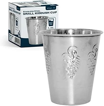 Cheap π₯ Ner Mitzvah Kiddush Cup And Tray - Premium Quality Stainless Steel Wine Cup - For Shabbat And Havdalah - Judaica Shabbos And Holiday Gift Modern Design With Tray β€οΈ 5 Cheap π₯ Ner Mitzvah Kiddush Cup And Tray - Premium Quality Stainless Steel Wine Cup - For Shabbat And Havdalah - Judaica Shabbos And Holiday Gift Modern Design With Tray β€οΈ - Image 3