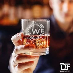 New ✨ DADDY FACTORY Personalized Whiskey Glass, Engraved Monogram Rocks Cocktail Glass, 10.25 Oz Custom Bourbon Gift For Men ⌛ 11 New ✨ DADDY FACTORY Personalized Whiskey Glass, Engraved Monogram Rocks Cocktail Glass, 10.25 Oz Custom Bourbon Gift For Men ⌛ -Goblets & Chalices Sales Store 418vJoDHRwL