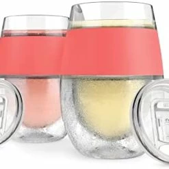 Wholesale π Host Cooling Wine Freeze Cup With Lid, Set Of 2 Plastic Double Wall Insulated Wine Tumbler Freezable Drink Vacuum Cup With Freezing Gel, Wine Glasses For Red And White Wine, Gift Essentials, Gray With Lids - Min π 20 Wholesale π Host Cooling Wine Freeze Cup With Lid, Set Of 2 Plastic Double Wall Insulated Wine Tumbler Freezable Drink Vacuum Cup With Freezing Gel, Wine Glasses For Red And White Wine, Gift Essentials, Gray With Lids - Min π -Goblets & Chalices Sales Store 419BHcd LvL. AC