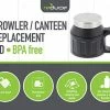 Top 10 π REDUCE Canteen And Growler Lid Replacement, Pack Of 2 Lids - Black With Stainless Steel, Leak Proof - Ideal For On The Go Drinking-Fits 24oz, 32oz, And 64oz REDUCE Vacuum Insulated Canteen And Growler π₯° 2 Top 10 π REDUCE Canteen And Growler Lid Replacement, Pack Of 2 Lids - Black With Stainless Steel, Leak Proof - Ideal For On The Go Drinking-Fits 24oz, 32oz, And 64oz REDUCE Vacuum Insulated Canteen And Growler π₯° -Goblets & Chalices Sales Store 419jIUpc14L