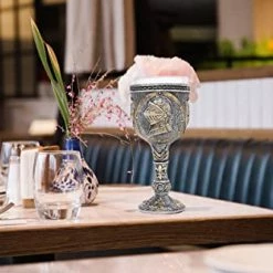 Wholesale 😀 Alikiki Medieval Armor Knight Wine Goblet - Renaissance Royal Warrior Chalice Drinkware - 7oz Stainless Steel Drinking Cup For Middle Ages War Decor Party Decorations 🎂 Birthday Father Day Gift Men Boy 🧨 -Goblets & Chalices Sales Store 41AWC3apczL
