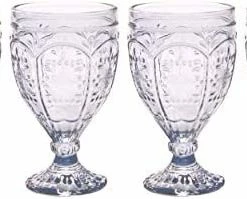 Brand new 👏 Fitz & Floyd Fitz And Floyd Trestle Glassware Ornate Goblets, 4 Count (Pack Of 1), Re 🔥 -Goblets & Chalices Sales Store 41CT8qRl3DL. AC