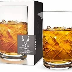 Flash Sale 😀 Viski Cocktail Mixing Glass 17 Oz. Crystal Pitcher Thick Base Design Bartending Glasses - Barware Essentials Crystal Mixing Glass - 27 Oz 😍 -Goblets & Chalices Sales Store 41FPgZiLRaS. AC