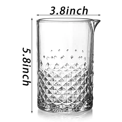 Best deal π SOUJOY 2 Pack Cocktail Mixing Glass, 25oz Crystal Martini Stirring Glass, Bar Mixing Pitcher With Weighted Bottom For Bartenders π 4 Best deal π SOUJOY 2 Pack Cocktail Mixing Glass, 25oz Crystal Martini Stirring Glass, Bar Mixing Pitcher With Weighted Bottom For Bartenders π - Image 2