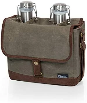 Outlet π LEGACY - A Picnic Time Brand Double Growler Insulated Tote, Khaki Green/Brow π 11 Outlet π LEGACY - A Picnic Time Brand Double Growler Insulated Tote, Khaki Green/Brow π - Image 9