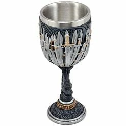 Best Pirce 🤩 LitLife Medieval GOT Swords Chalice Goblet D&D Game Dragon Gifts Iron Throne Chalice Cup Merchandise Drinking Vessel With Wine Drip Ring Dragongoblet-1 💯 -Goblets & Chalices Sales Store 41H1zdmfmLL