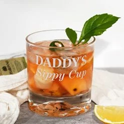 Deals 🎁 PONPUR Gifts For Men Dad, Funny Gag Whiskey Glass, Gift Ideas For 🎄 Christmas 🥳 Birthday Retirement Anniversary, Unique Grandpa Seniors Old Man Husband Drinking Bourbon Scotch Present (Daddy Sippy Cup) 🧨 -Goblets & Chalices Sales Store 41HKkJsbfSL