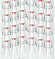 Budget 👍 ICE N COLD | Pack Of 6 Amber 16-20oz Growler With Flip Top Airtight Silicone Seal | For Beverages, Oil, Vinegar, Kombucha, Beer, Water, Soda, Kefir 💯 -Goblets & Chalices Sales Store 41Hc3kmxMkL. AC