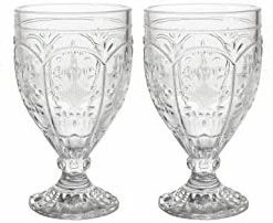 Brand new 👏 Fitz & Floyd Fitz And Floyd Trestle Glassware Ornate Goblets, 4 Count (Pack Of 1), Re 🔥 -Goblets & Chalices Sales Store 41Hu1GVQqUL. AC