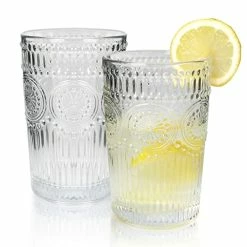 Wholesale π₯° Hcvinrk Crystal Tumbler, Glasses Drinking Cups Set, Old Fashion Glasses Set Sunflower 3 βοΈ
