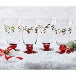 Outlet π Pfaltzgraff Winterberry Set Of 4 Water Goblets, 14 Ounce, Multicolored π 9 Outlet π Pfaltzgraff Winterberry Set Of 4 Water Goblets, 14 Ounce, Multicolored π -Goblets & Chalices Sales Store 41IlkFXFL2L