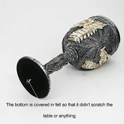 Promo 😍 Alikiki Medieval Skull GOT Dragon Goblet - 7oz D&D Wine Goblets Chalices - Dungeons And Dragons Gift Gothic Party Decor Father Day 🥳 Birthday Stainless Steel Drinking Cups 🌟 -Goblets & Chalices Sales Store 41Llp1dRpHL