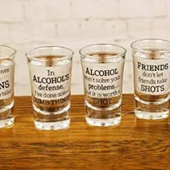 Promo 🔥 Lillian Rose Party Shot Glasses Set Of 4, 4 Count (Pack Of 1), Clear 😍